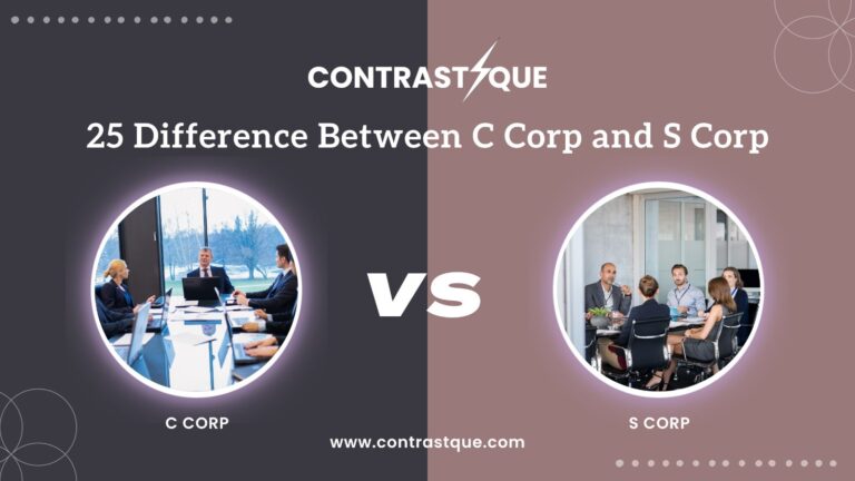 25 Difference Between C Corp and S Corp