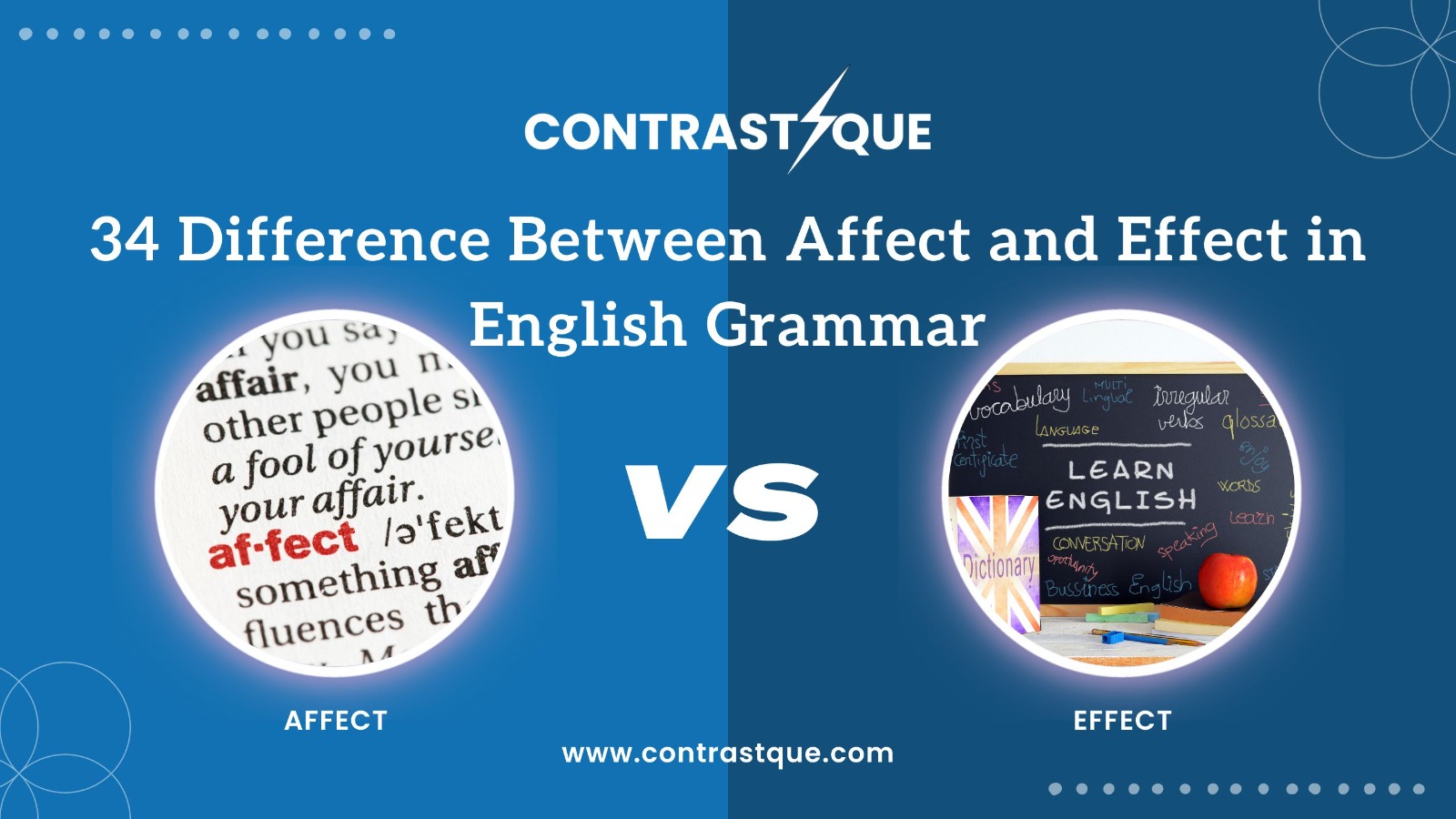 34 Difference Between Affect and Effect in English Grammar
