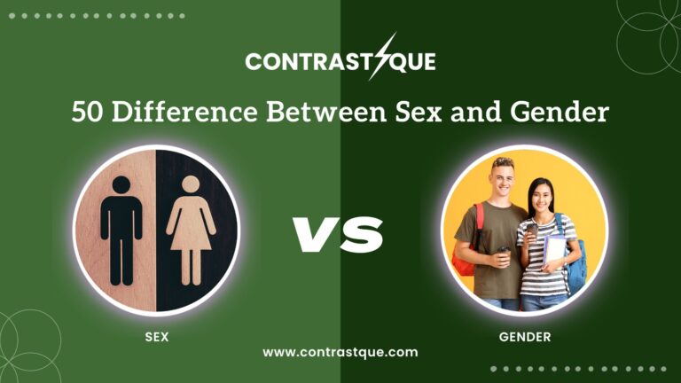 50 Difference Between Sex and Gender