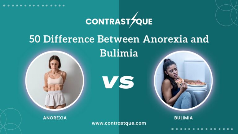 50 Difference Between Anorexia and Bulimia