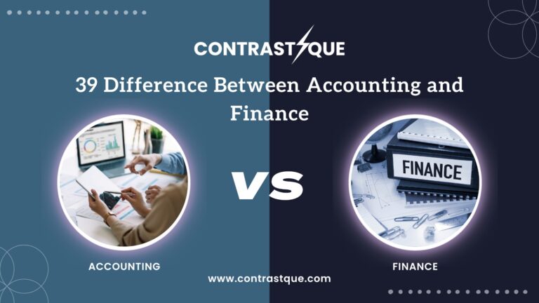 39 Difference Between Accounting and Finance