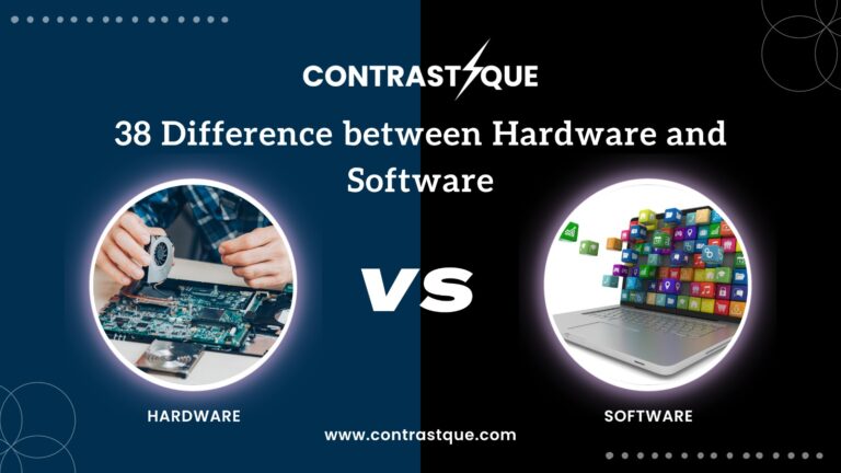 38 Difference between Hardware and Software