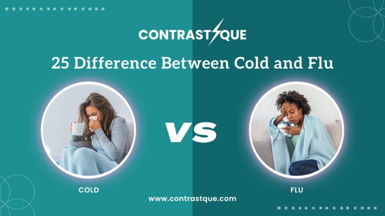 25 Difference Between Cold and Flu