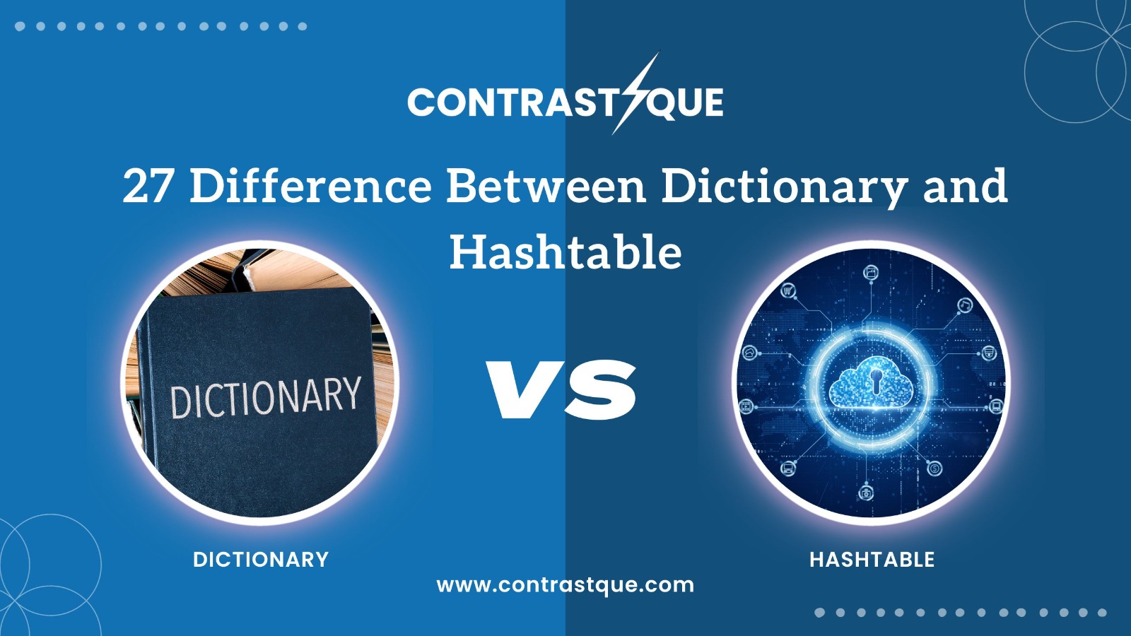 27 Difference Between Dictionary and Hashtable