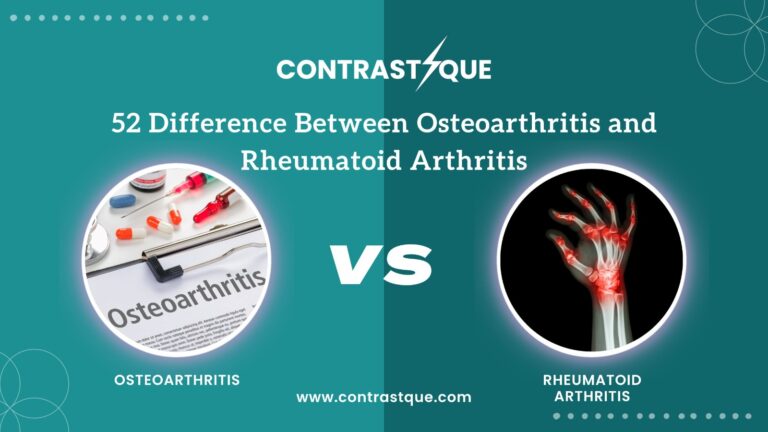 52 Difference Between Osteoarthritis and Rheumatoid Arthritis