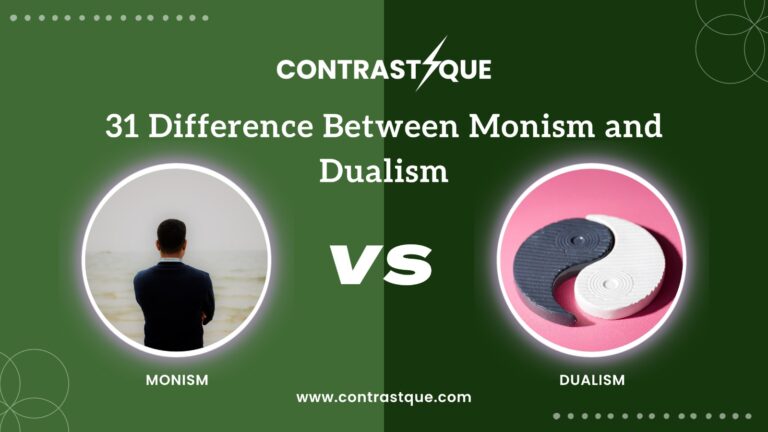 31 Difference Between Monism and Dualism