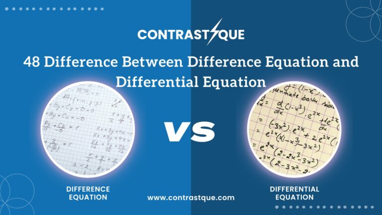 48 Difference Between Difference Equation and Differential Equation