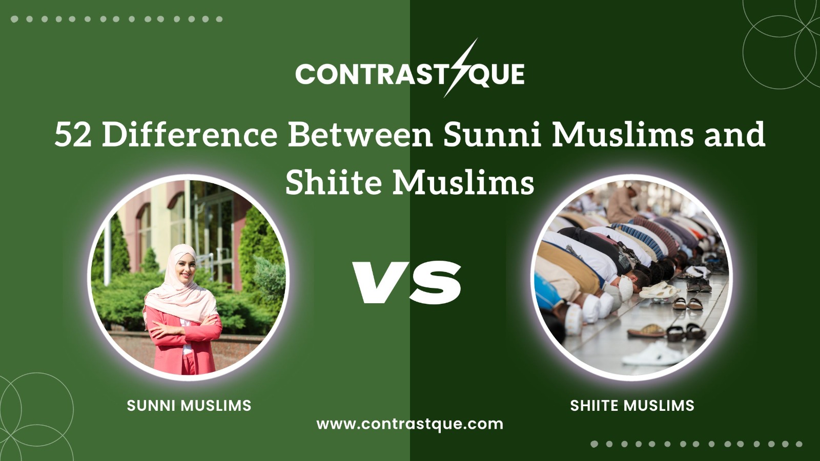 52 Difference Between Sunni Muslims and Shiite Muslims