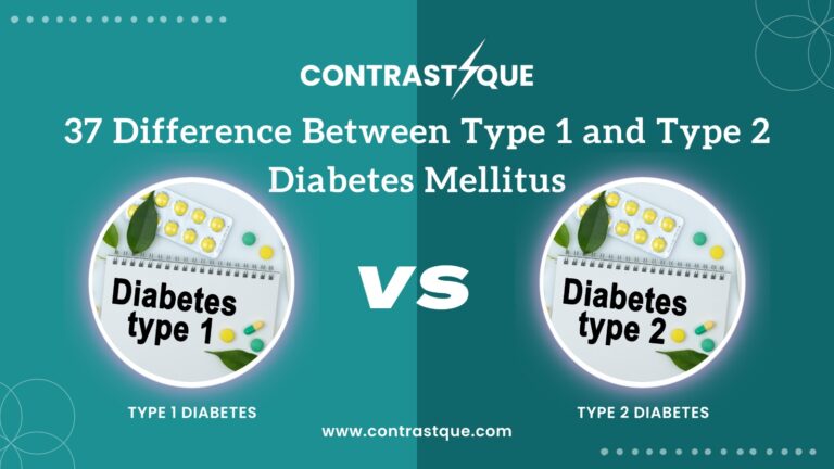 37 Difference Between Type 1 and Type 2 Diabetes Mellitus