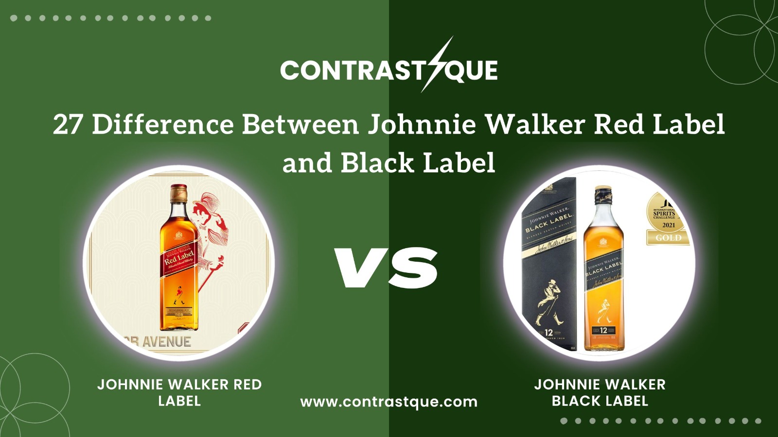 27 Difference Between Johnnie Walker Red Label and Black Label