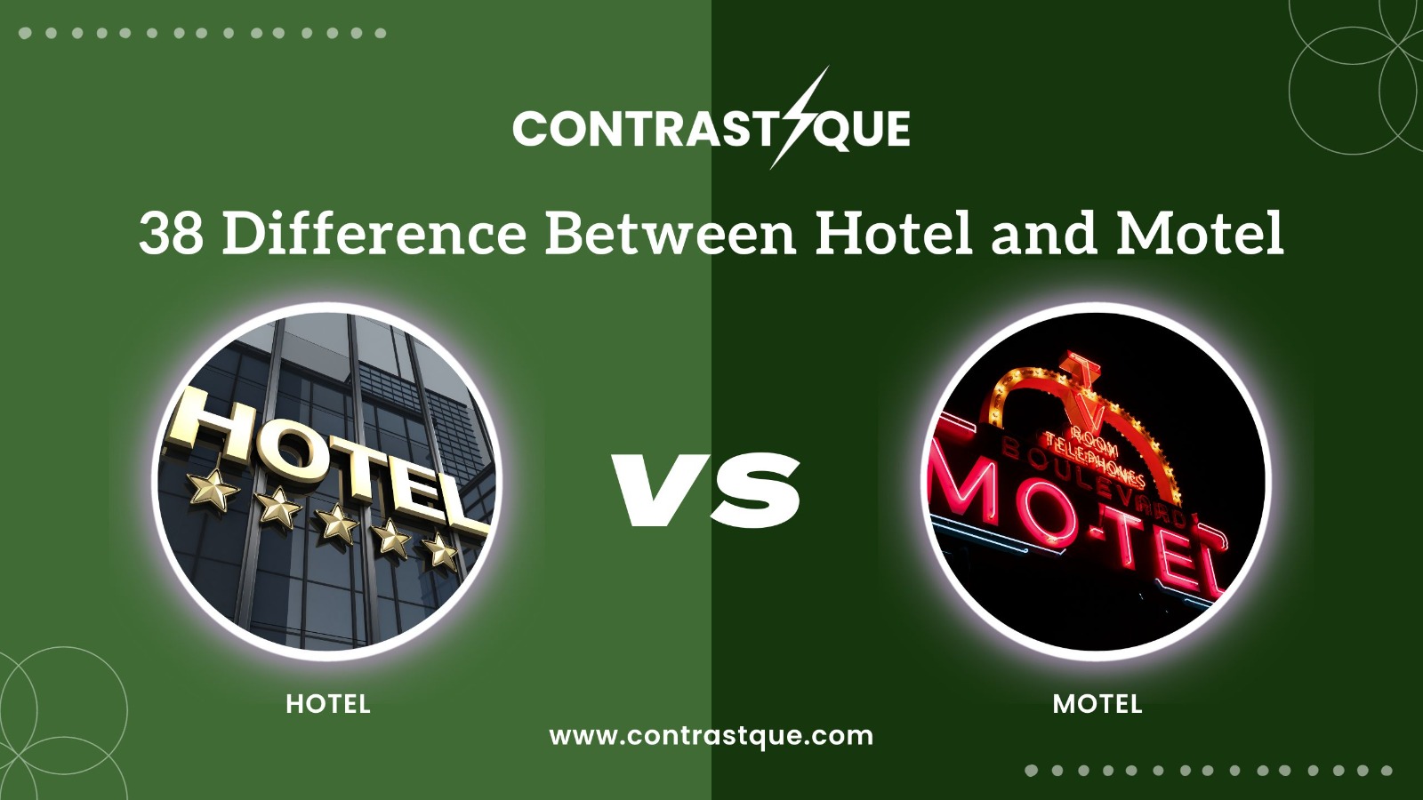 38 Difference Between Hotel and Motel