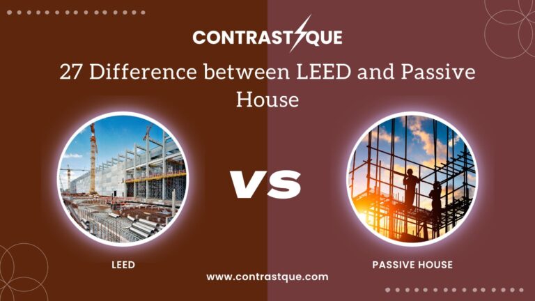 27 Difference between LEED and Passive House