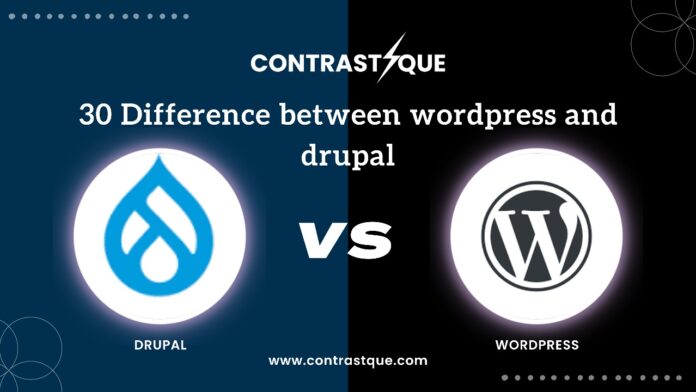 30 Difference between wordpress and drupal