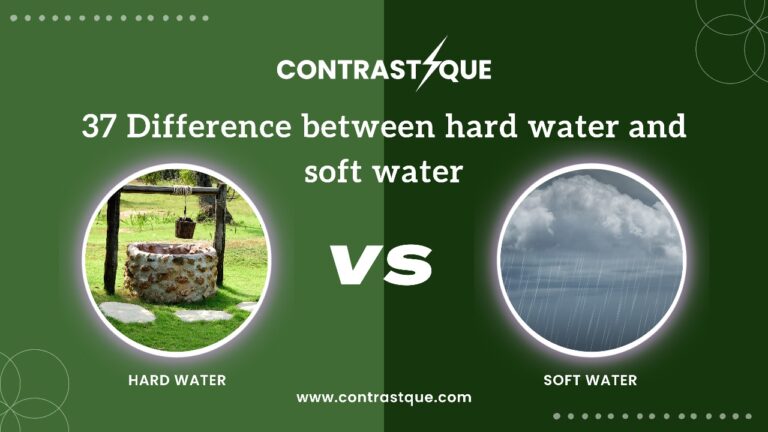 37 Difference between hard water and soft water