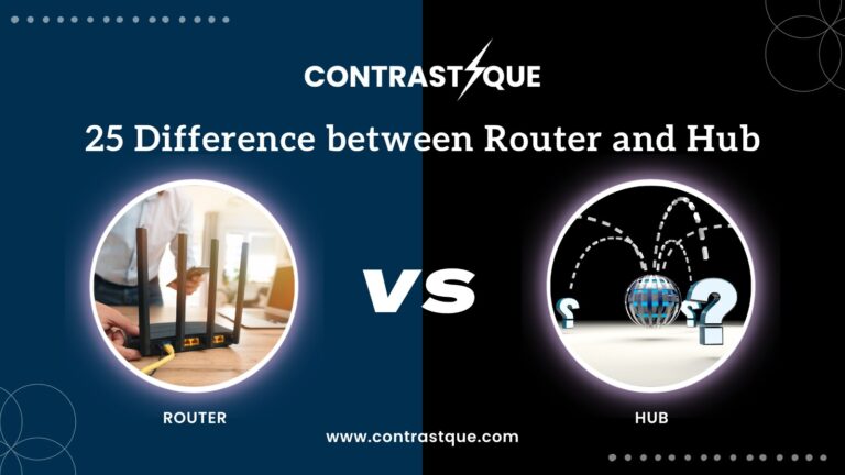 25 Difference between Router and Hub