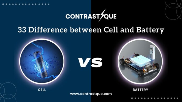 33 Difference between cell and battery