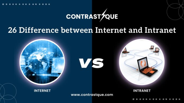 26 Difference between Internet and Intranet