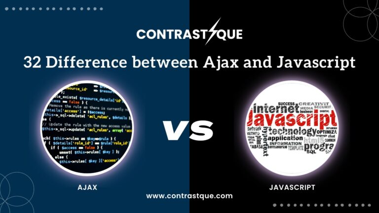 32 Difference between Ajax and Javascript