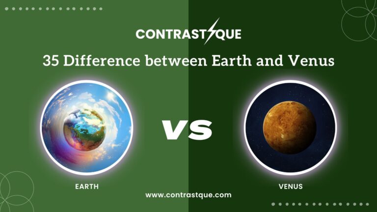 35 Difference between Earth and Venus