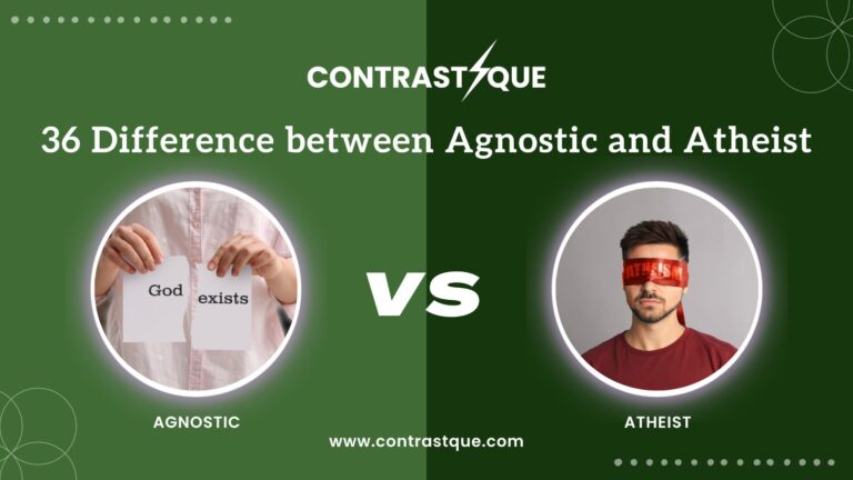 36 Difference between Agnostic and Atheist