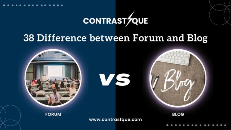 38 Difference between Forum and Blog